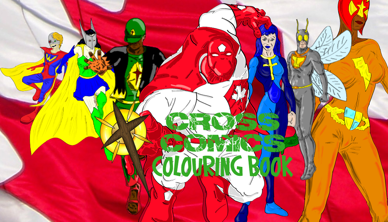 Cross Comics coloring book